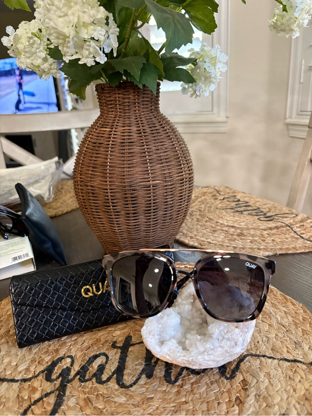 Quay Australia Tortoise Shell Frame Sunglasses - Brown Lenses